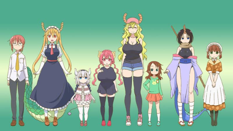 Miss Kobayashis Dragon Maid girls cast