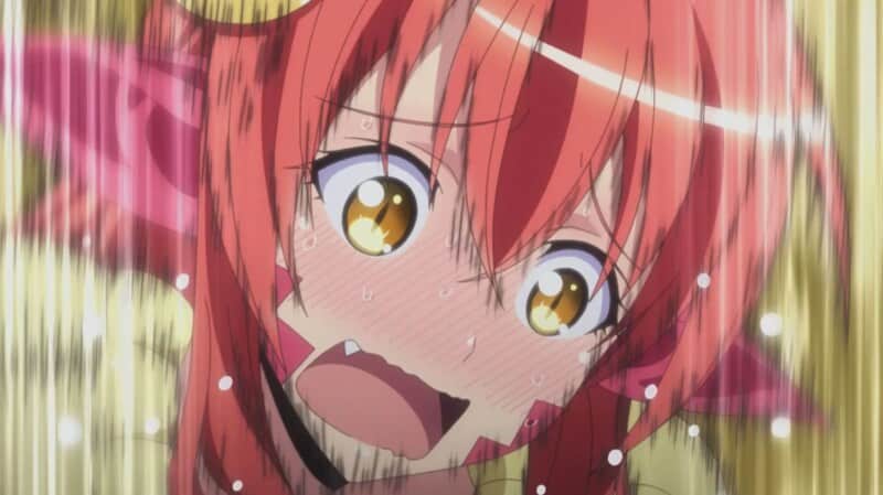 Monster Musume blushing snake girl