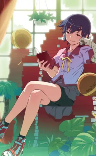 Kanbaru Suruga Monogatari ecchi waifu