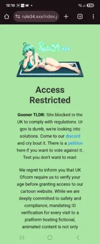 rule 34 website online ssafety act UK LAW