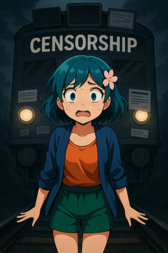censorship train hikari