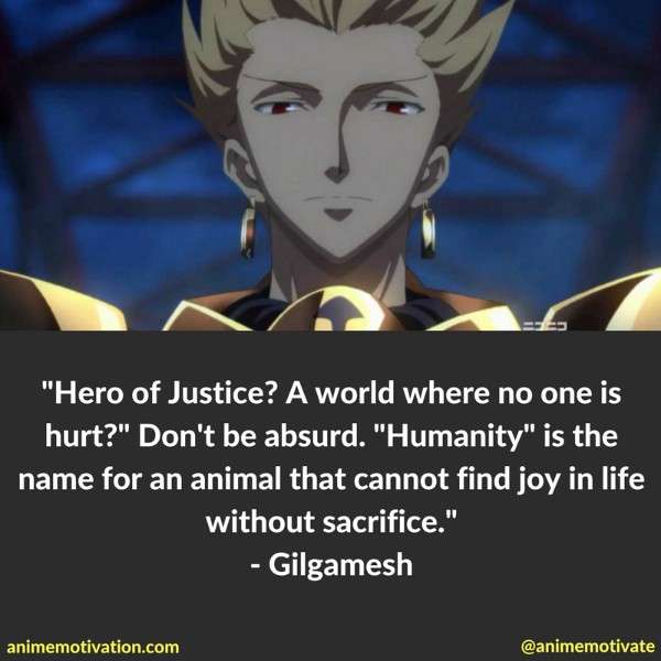 Gilgamesh Quotes Fate Anime 3