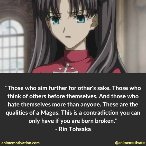 Rin Tohsaka Quotes 1