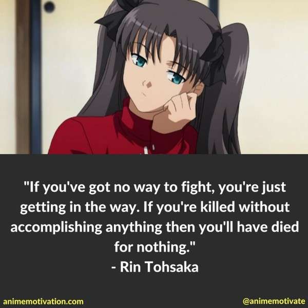 Rin Tohsaka Quotes 2