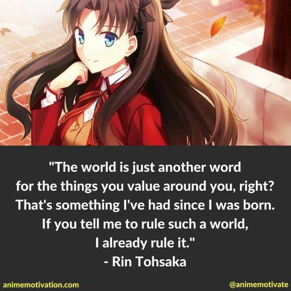 Rin Tohsaka Quotes 3