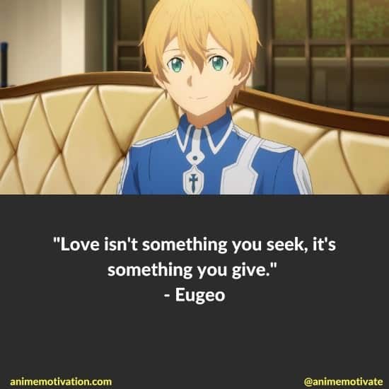 Eugeo quotes sword art online 2