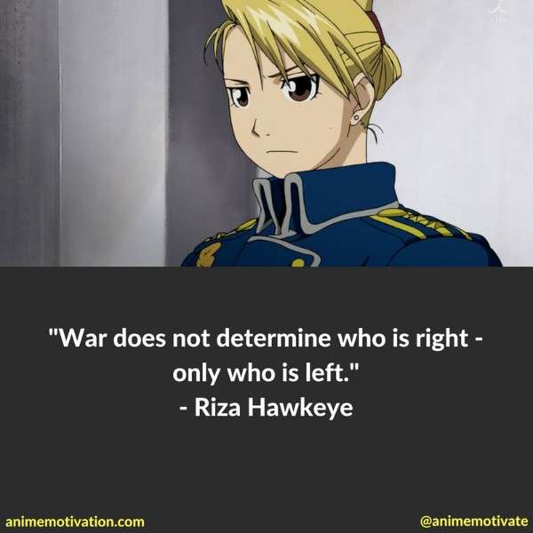 Riza Hawkeye Quotes 2