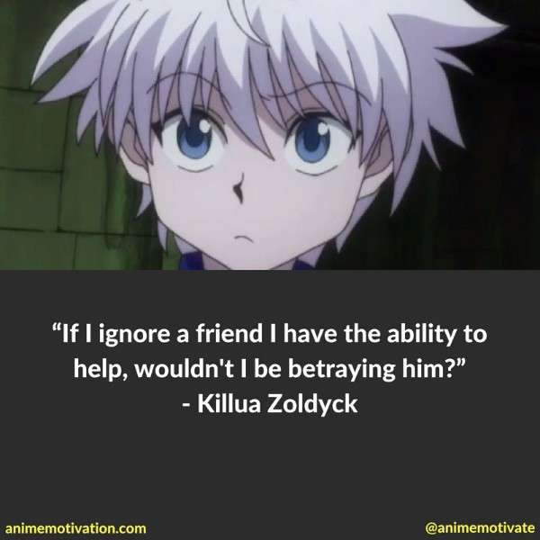 Killua Zoldyck Quotes 7