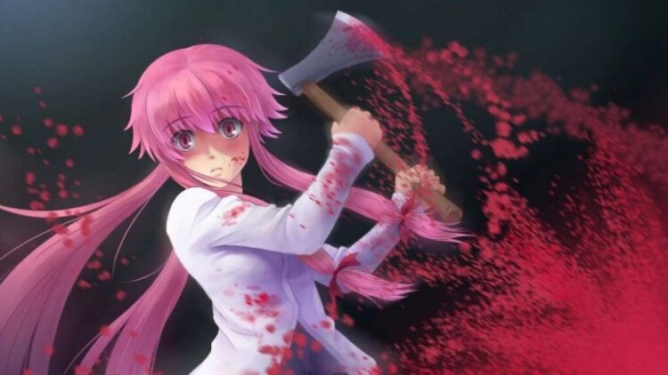 mirai nikki wallpaper of yuno gasai