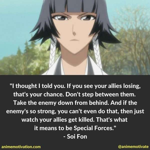 Soi Fon Quotes 2