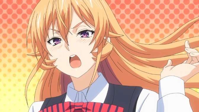 Erina Nakiri blushing