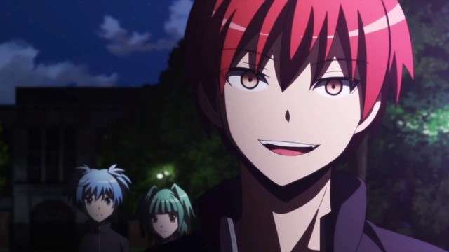 Karma Akabane smiling