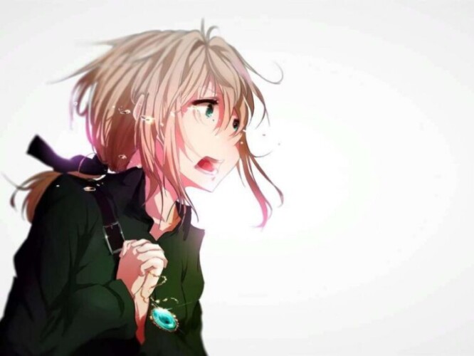 Violet evergarden crying emotional