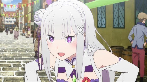 Emilia re zero anime girl