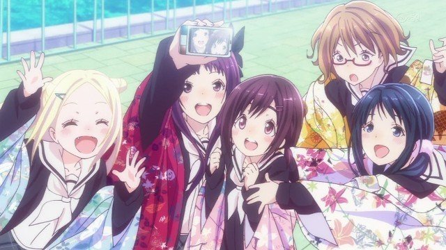 Hanayamata anime characters