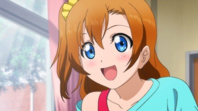 Honoka Kousaka smiling