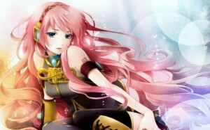 anime girl pink hair HD wallpaper