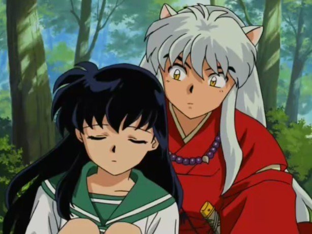 inuyasha and kagome together anime screenshot