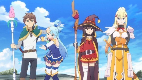 kono subarashii darkness aqua kazuma and megumin