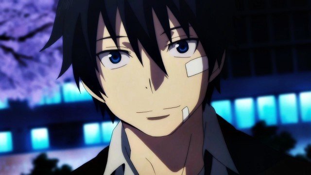 rin okumura smile blue