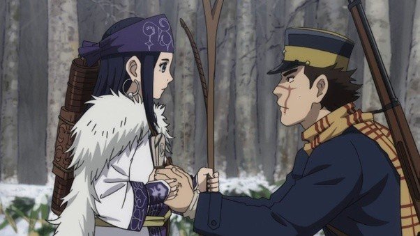 golden kamuy asirpa and saichi