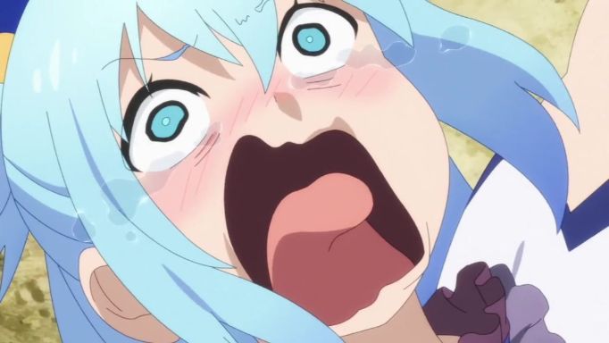 goddess aqua crying funny