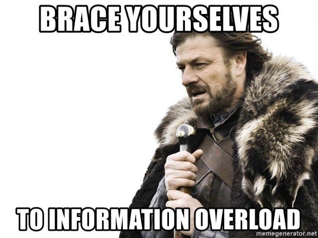 information overload meme