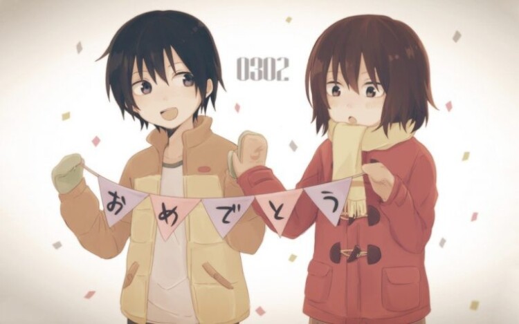 erased anime wallpaper satoru and kayo