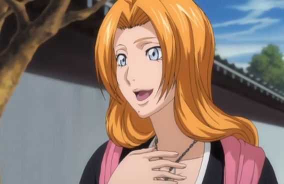 rangiku bleach orange hair anime girl