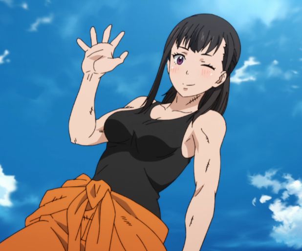 maki oze winking fire force anime