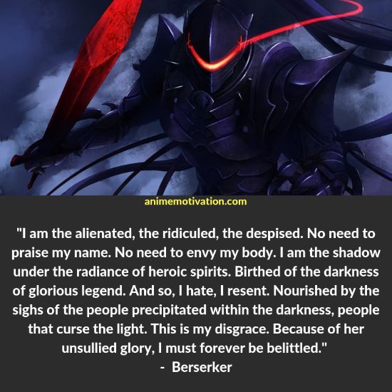 berserker quotes fate zero