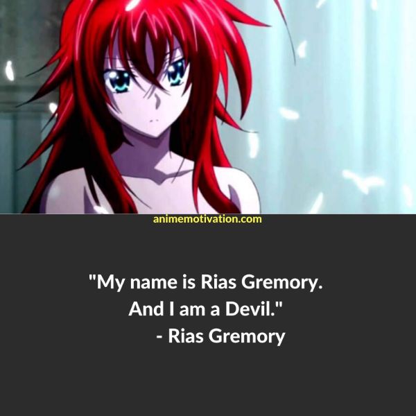 rias gremory quotes