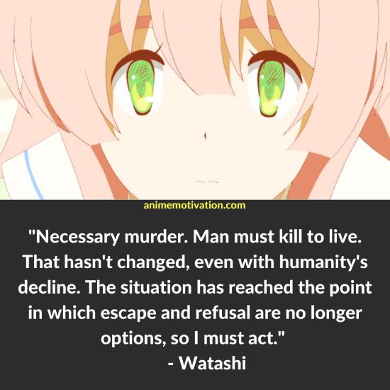 Watashi quotes jinrui wa suitai 9