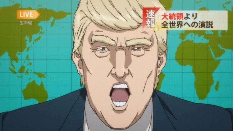 donald trump anime character inuyashiki