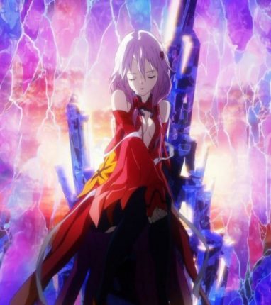 inori yuzuriha guilty crown red dress