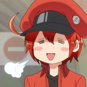anime sigh cells at work