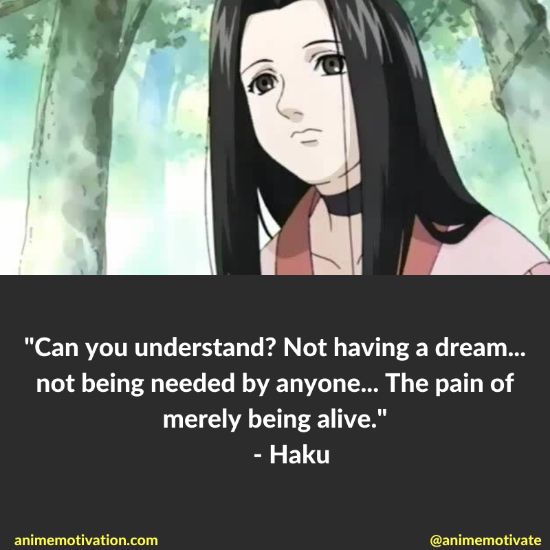 Haku quotes naruto 1