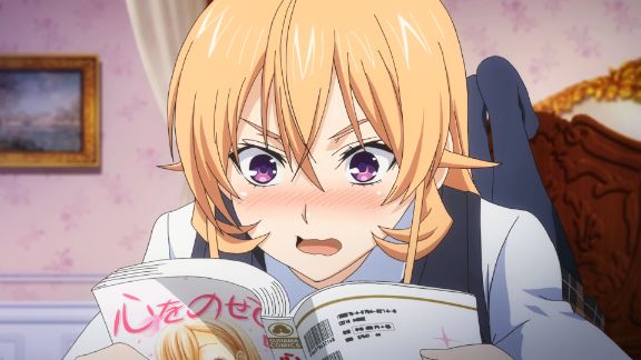 erina nakiri blushing food wars