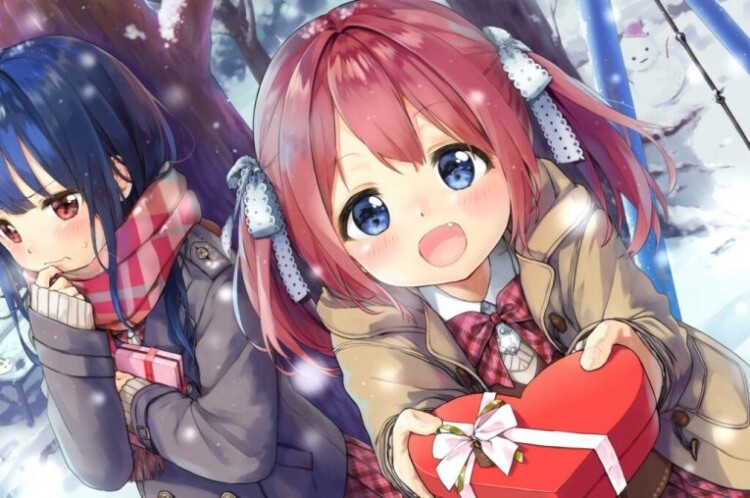 Valentines Day Anime Girl Wallpaper