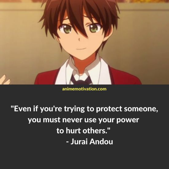 Even if you're trying to protect someone, you must never use your power to hurt others.