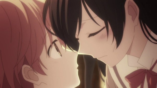 18+ Anime Shows With Lots Of Kissing Scenes And Romance 42 bloom into you couple