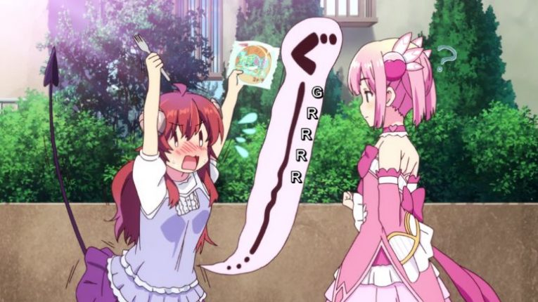 The Demon Girl Next Door stomach growling