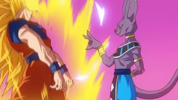 Beerus Stomps SSJ3 Goku Dragon Ball Super