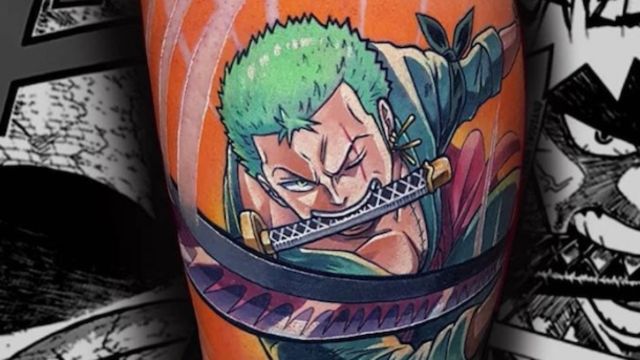 anime tattoo zoro