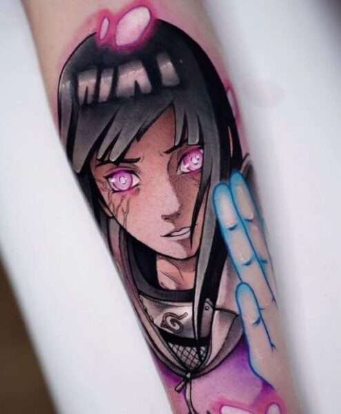 hinata hyuga tattoo naruto