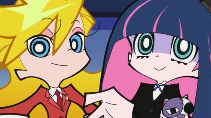 panty and stocking with garterbelt art style cartoon