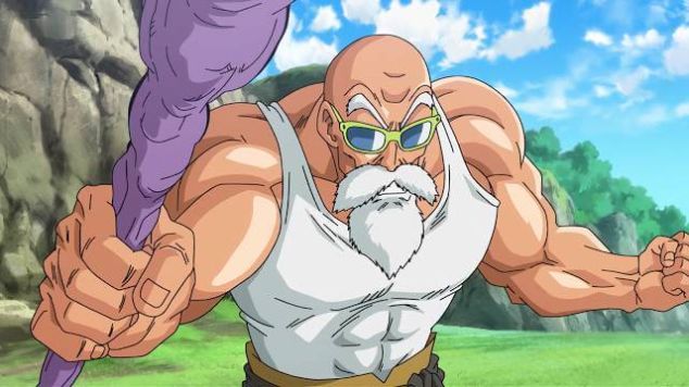 Master Roshi Dragon Ball muscles