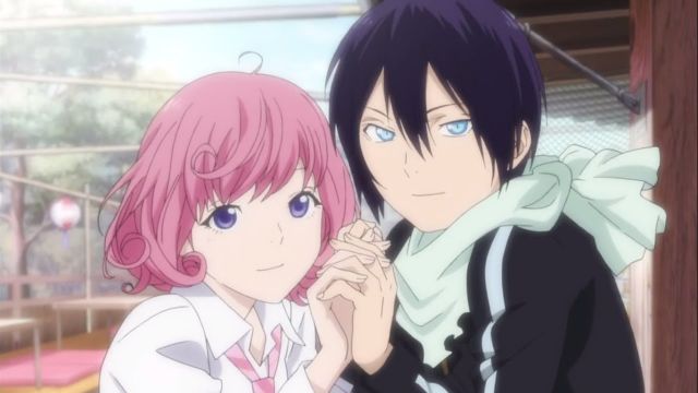 Noragami yato pink hair girl kawaii