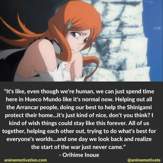 orihime inoue quotes bleach