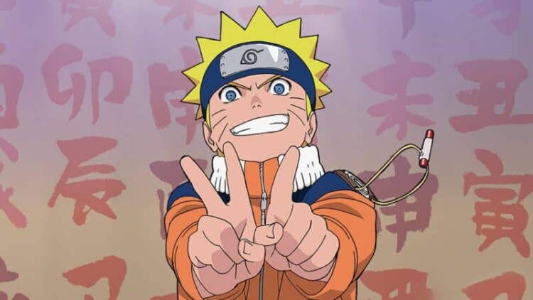 Naruto Uzumaki Peace Sign